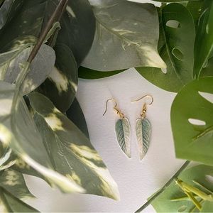 Handmade by me Cebu blue gold earrings